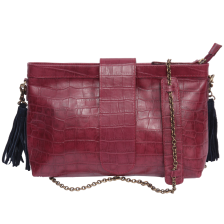 sac minima croco framboise